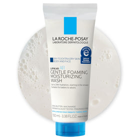 La Roche-Posay Lipikar AP+ pump bottle front view showing gentle formula benefit