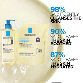 La Roche-Posay label close-up showing niacinamide and shea butter