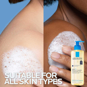 La Roche-Posay Lipikar AP+ in baby bath scene, brand indicating suitability for infants