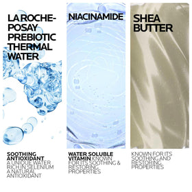 La Roche-Posay Lipikar AP+ foam dispensing from pump, brand demonstrating gentle cleanse
