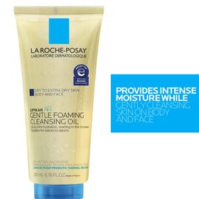 La Roche-Posay product label close-up showing key ingredients list