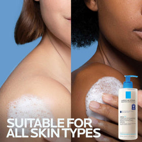 la roche-posay parent washing baby illustrating safe mild formula