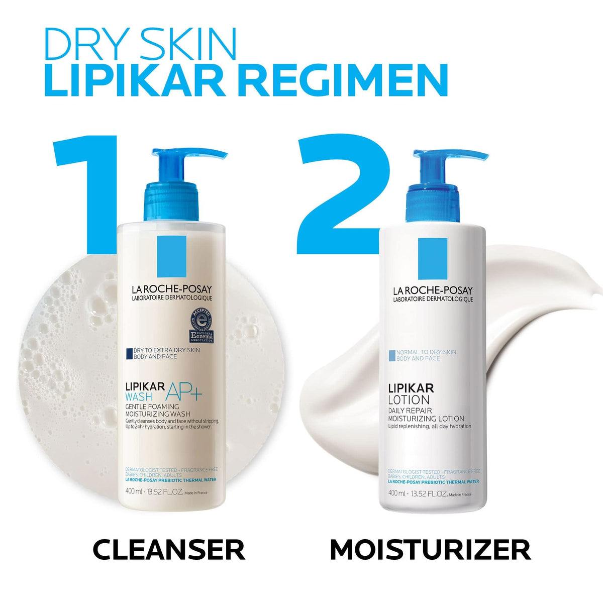 La Roche-Posay baby application lifestyle scene showing gentle moisturizing for infants