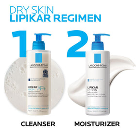 La Roche-Posay baby application lifestyle scene showing gentle moisturizing for infants