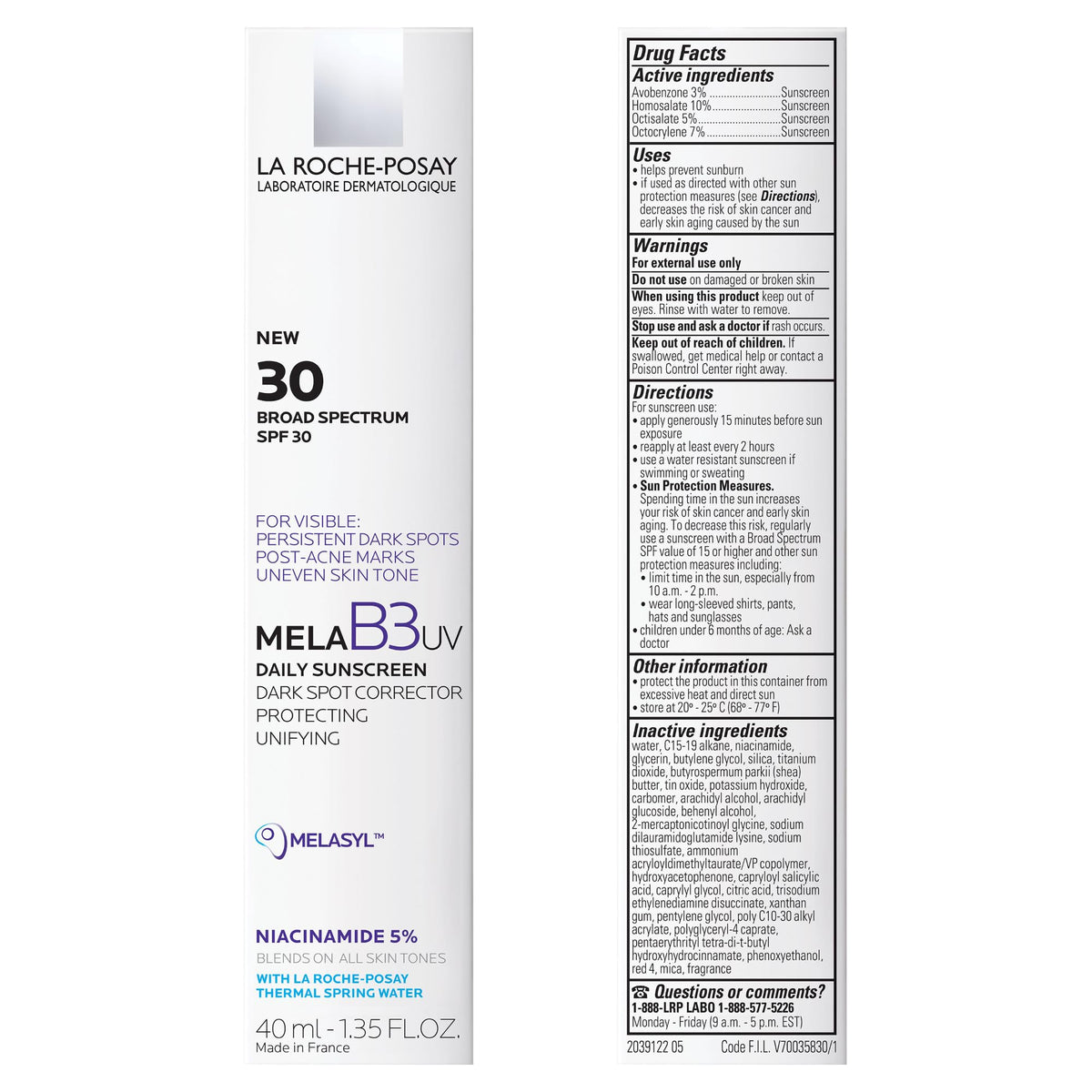La Roche-Posay on bathroom vanity with mirror suggesting daily routine and protection benefit