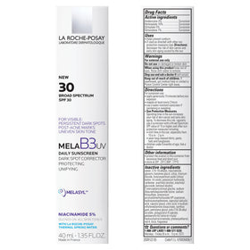 La Roche-Posay on bathroom vanity with mirror suggesting daily routine and protection benefit