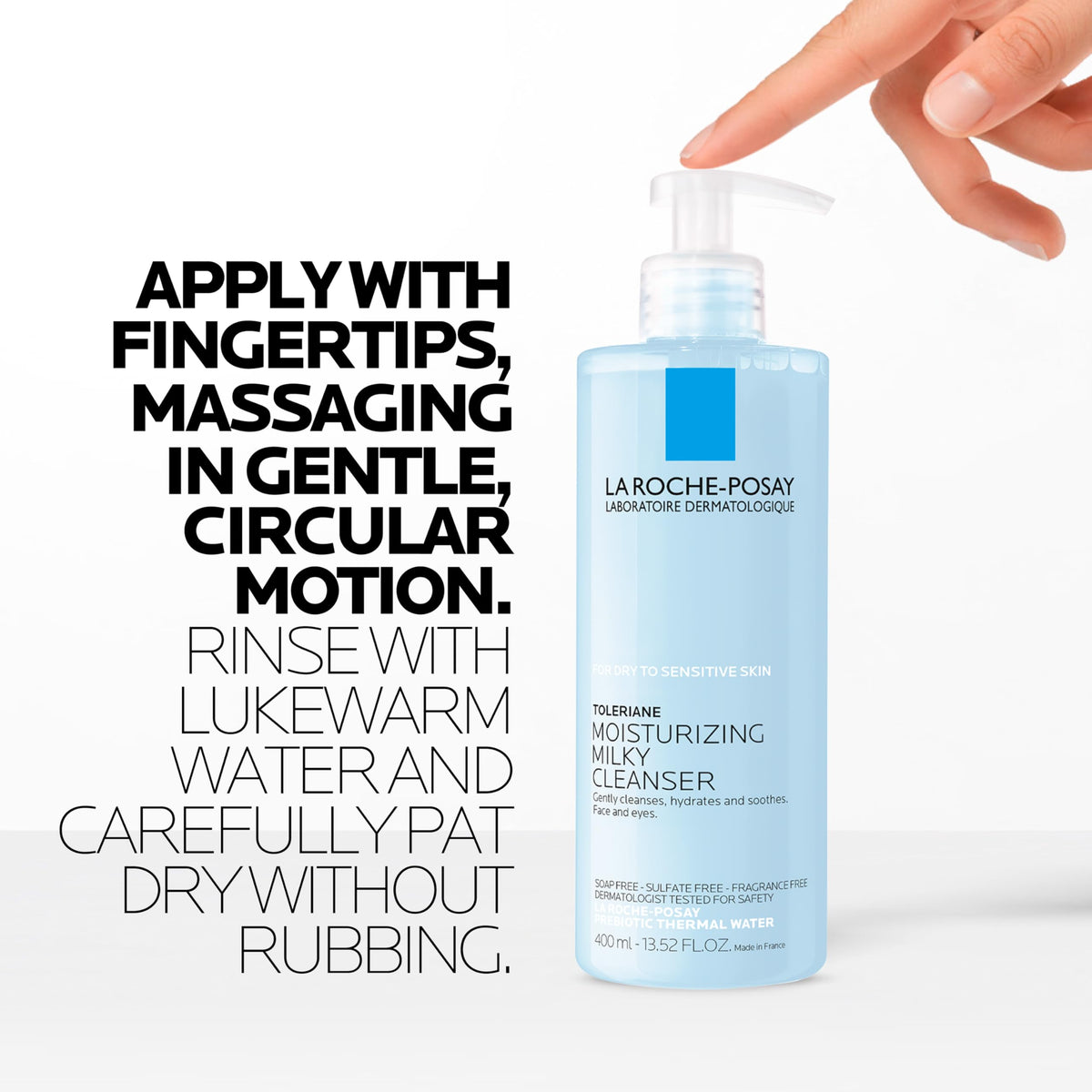 La Roche-Posay bottle beside travel essentials showing portability and ease