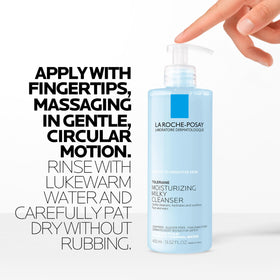 La Roche-Posay bottle beside travel essentials showing portability and ease