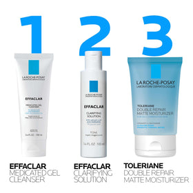 La Roche-Posay moisturizer swatch displaying matte finish and lightweight feel