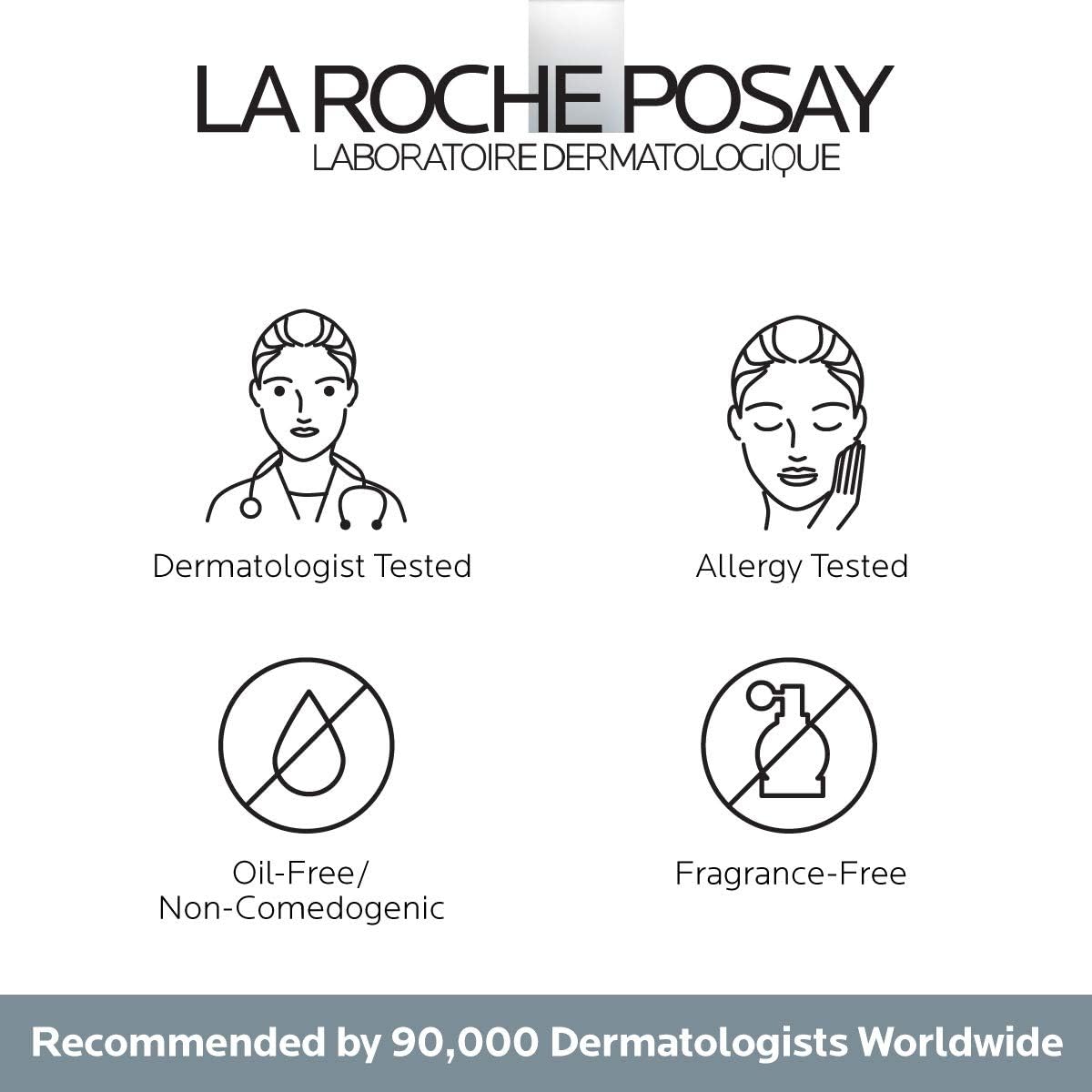 La Roche-Posay model applying cream under eye for visible brightening
