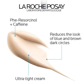 La Roche-Posay cream texture swatch illustrating lightweight melt-in benefit