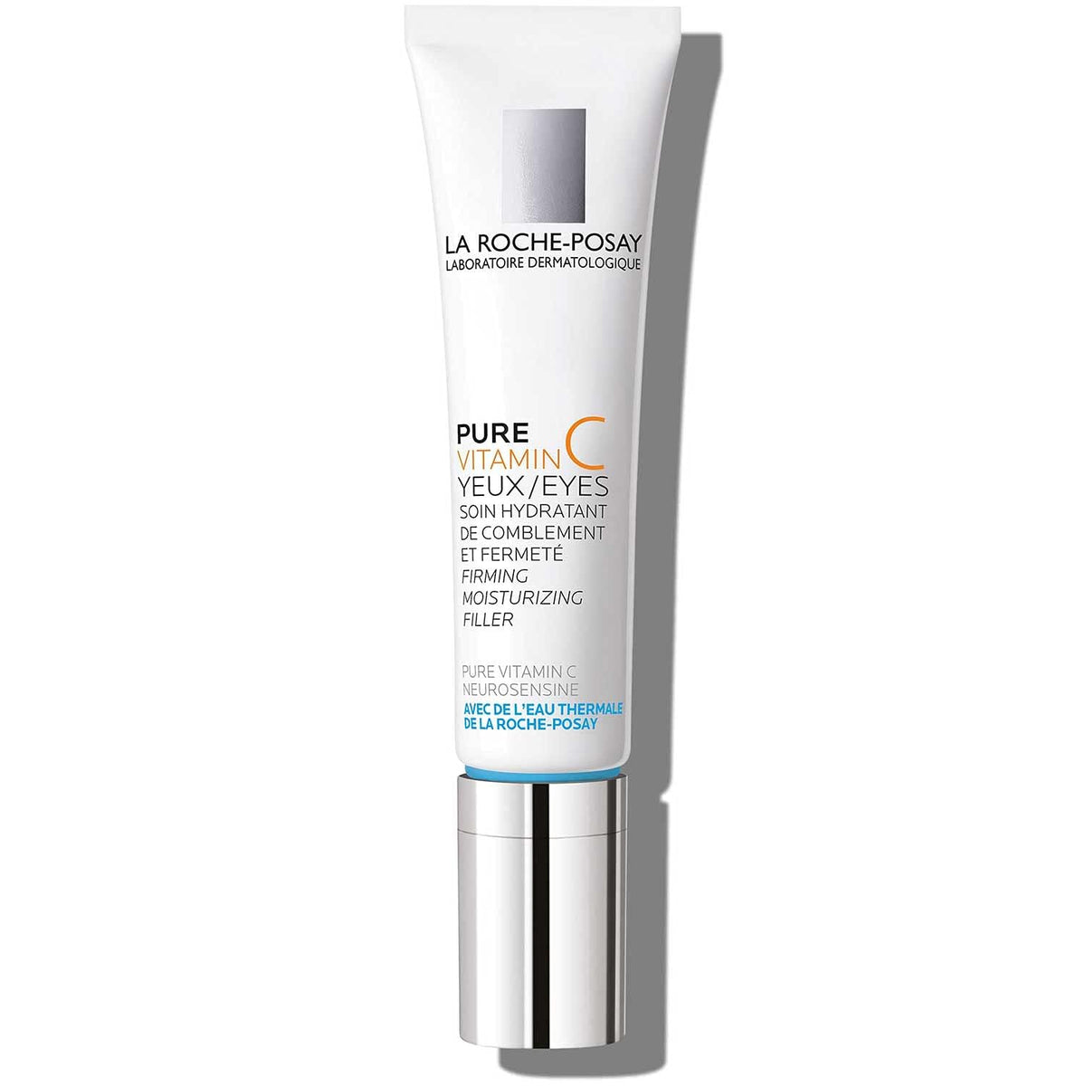 La Roche-Posay front tube view showing product and easy dispensing benefit