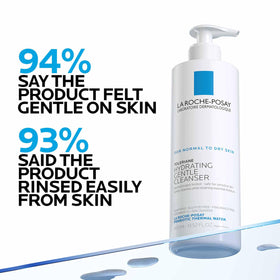 La Roche-Posay refill pouch emphasizing reduced plastic waste