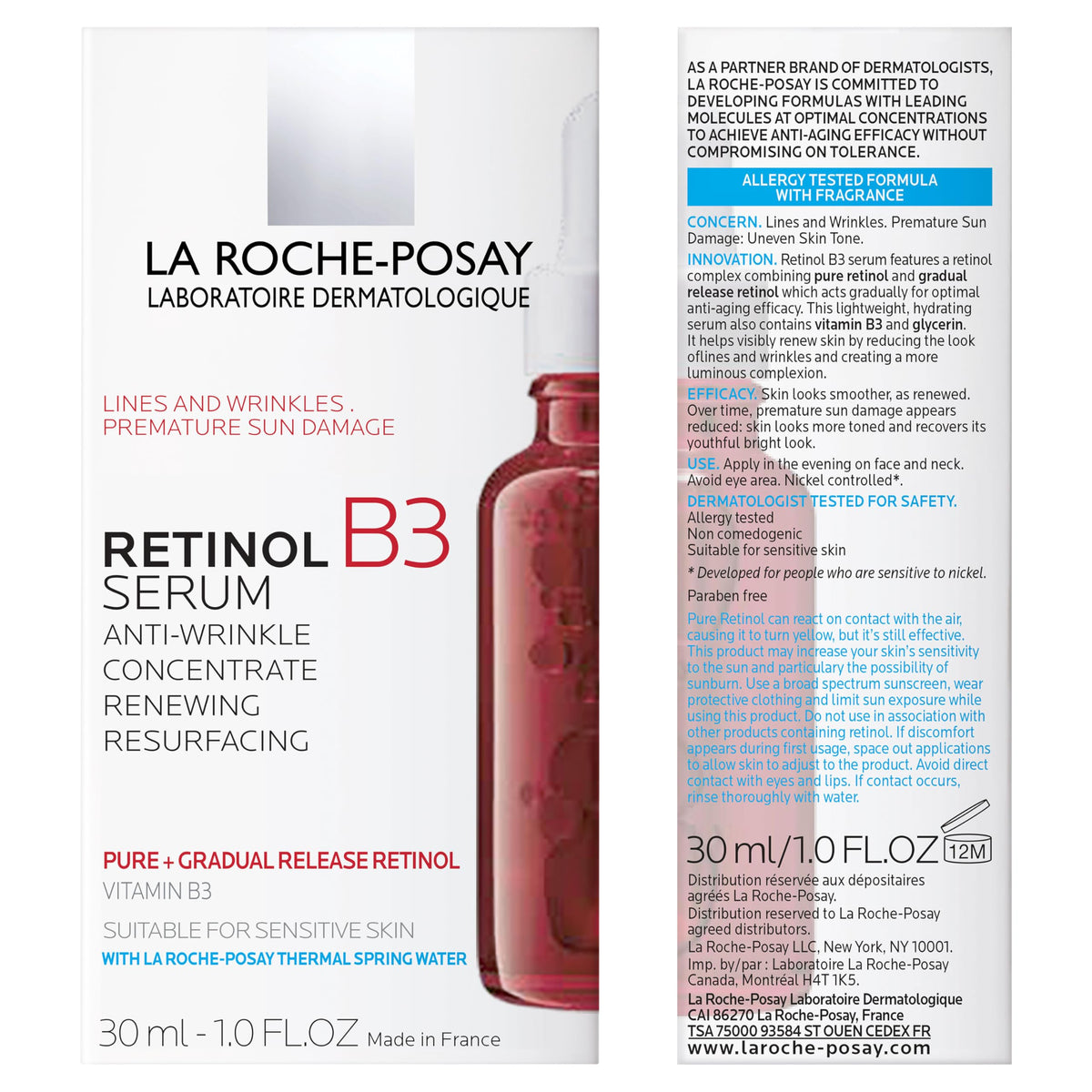 La Roche-Posay serum on fingertips demonstrating smooth application and absorbency
