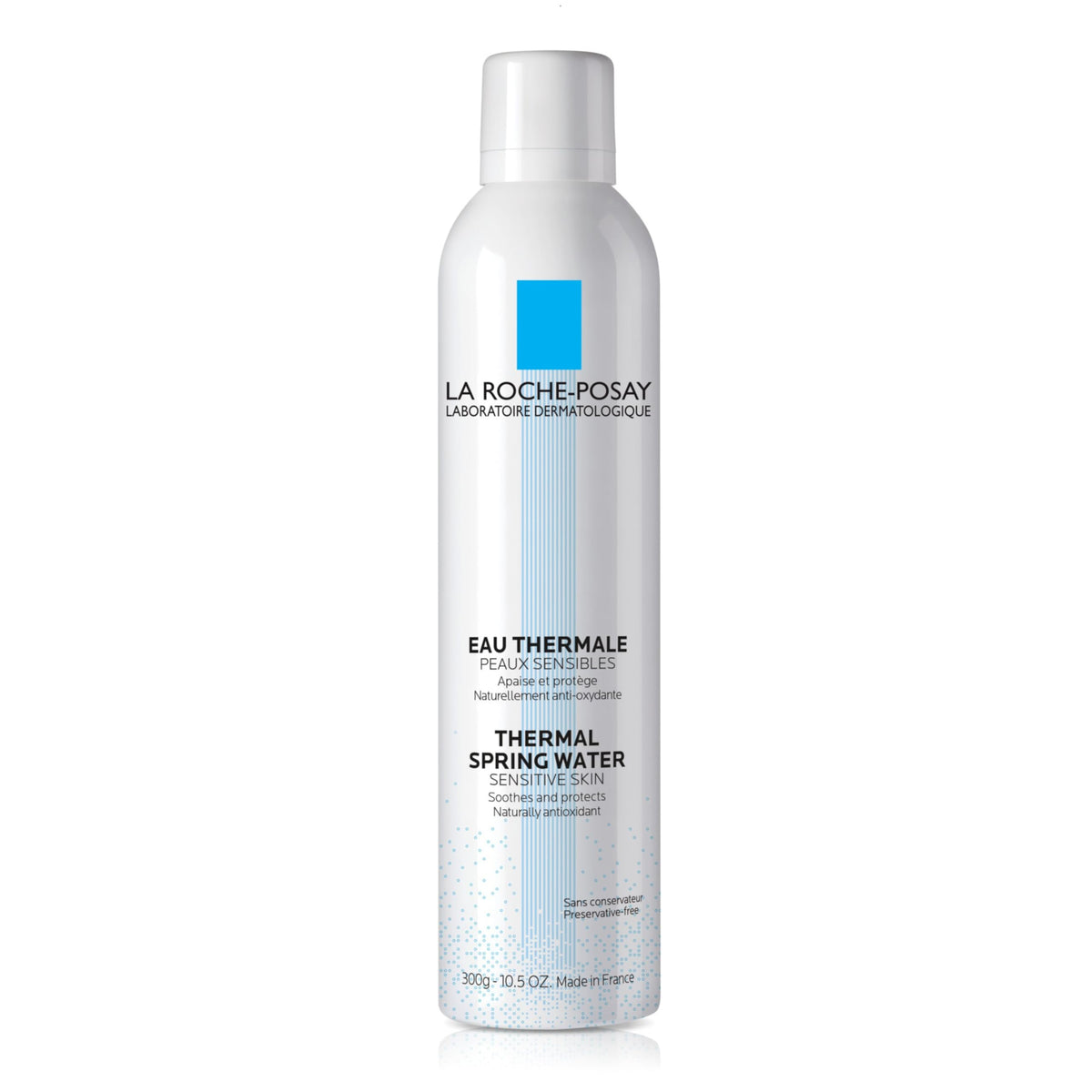 La Roche-Posay front packaging showing bottle and brand, soothing hydration
