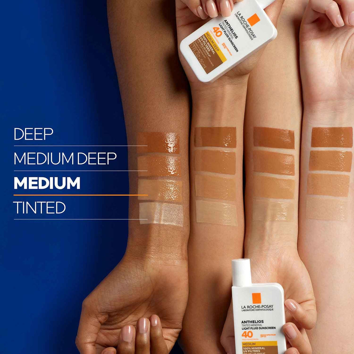 La Roche-Posay application on face demonstrating easy blend and natural tint