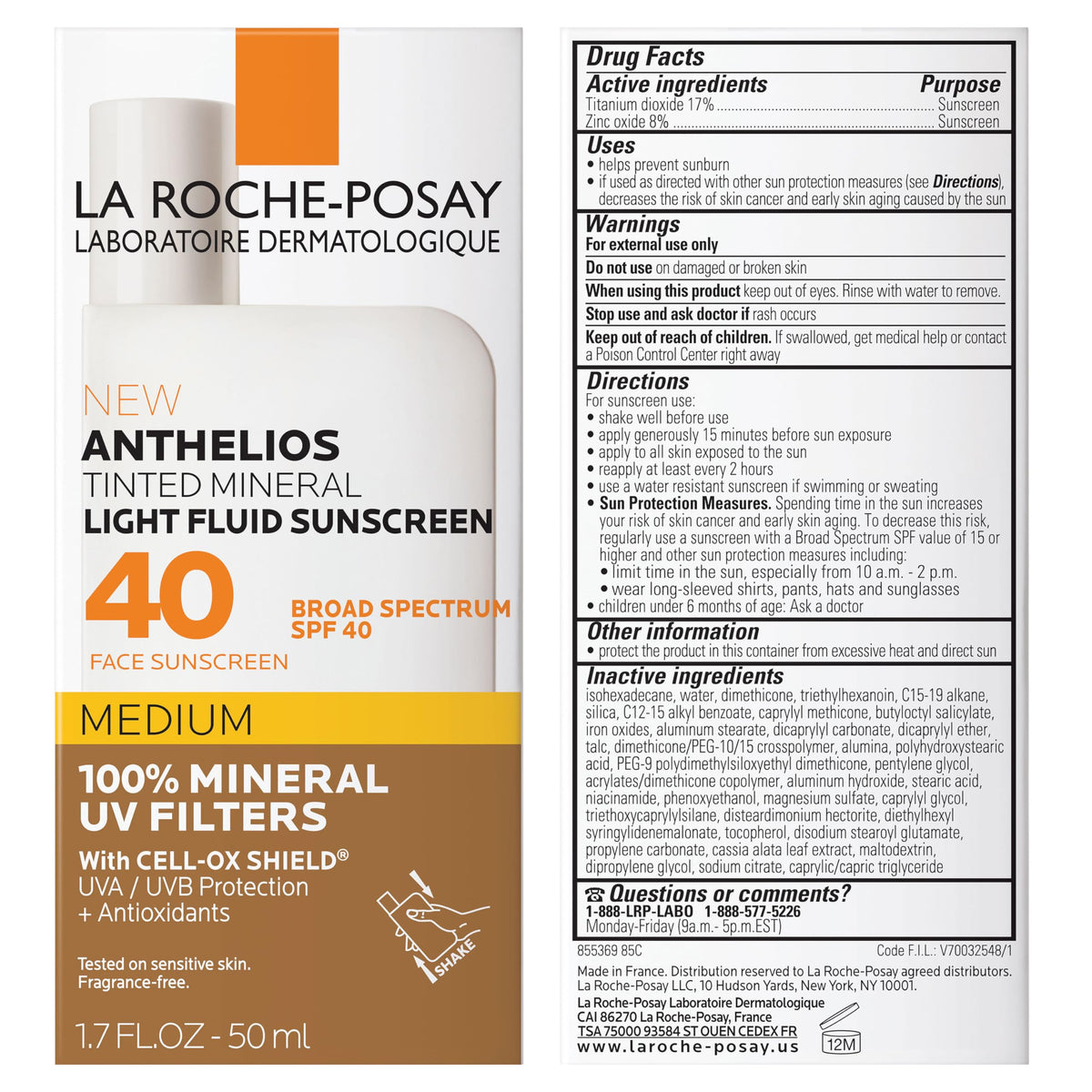 La Roche-Posay sunscreen in outdoor lifestyle setting providing visible coverage