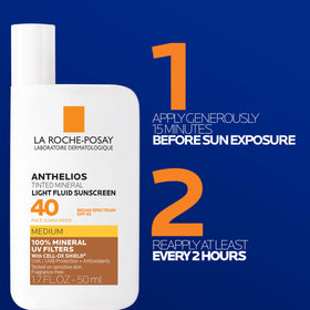 La Roche-Posay travel-size tube beside bag showing portability and convenience