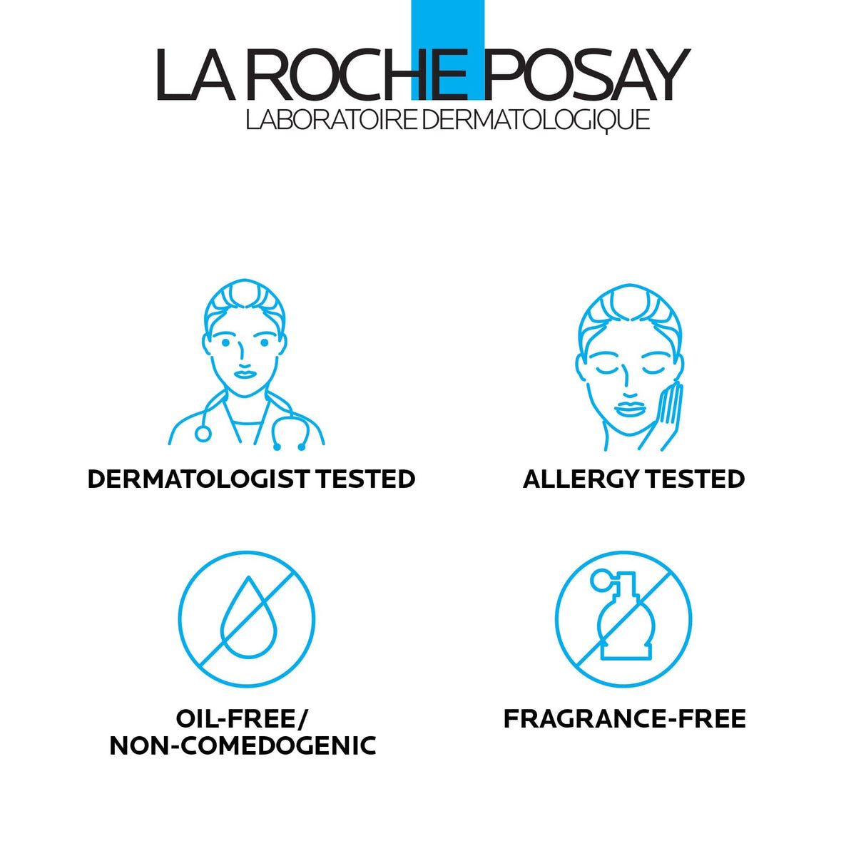 La Roche-Posay cream spread on hand illustrating hydration and non-greasy finish