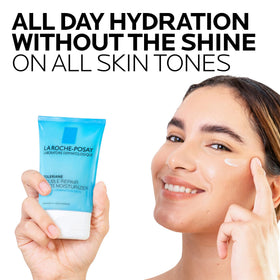 La Roche-Posay product label highlighting ceramide and niacinamide benefits