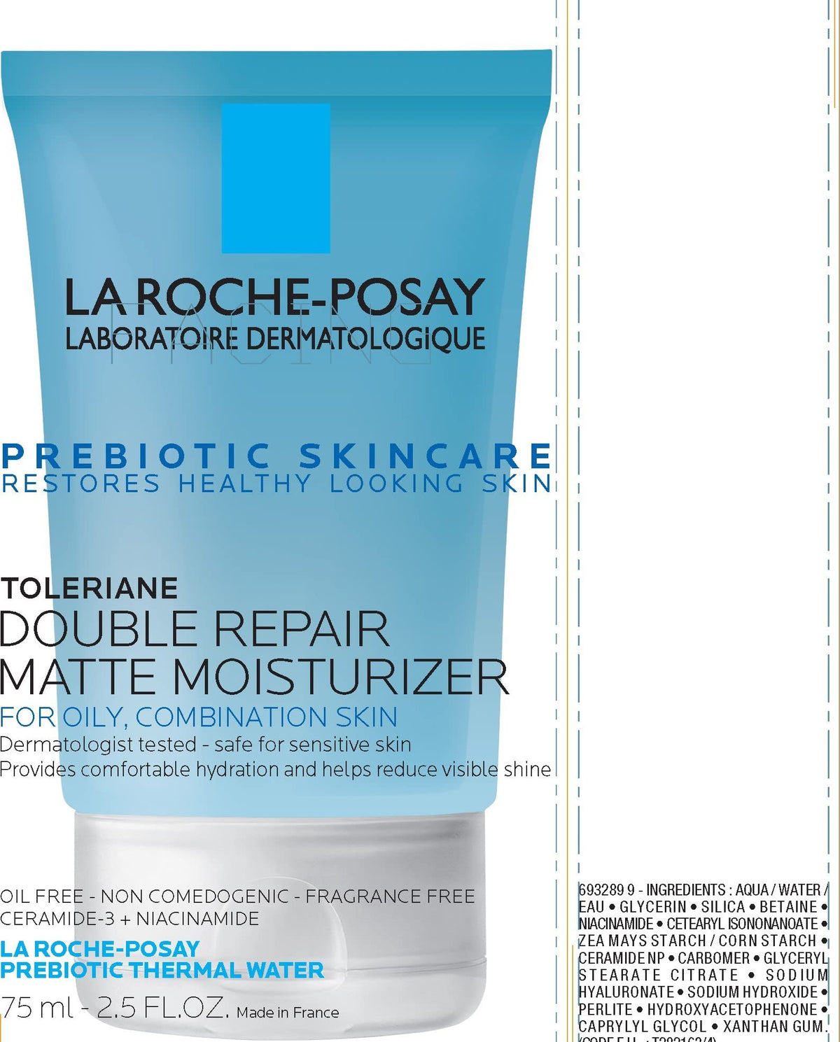 La Roche-Posay on a bathroom shelf lifestyle shot promoting daily use