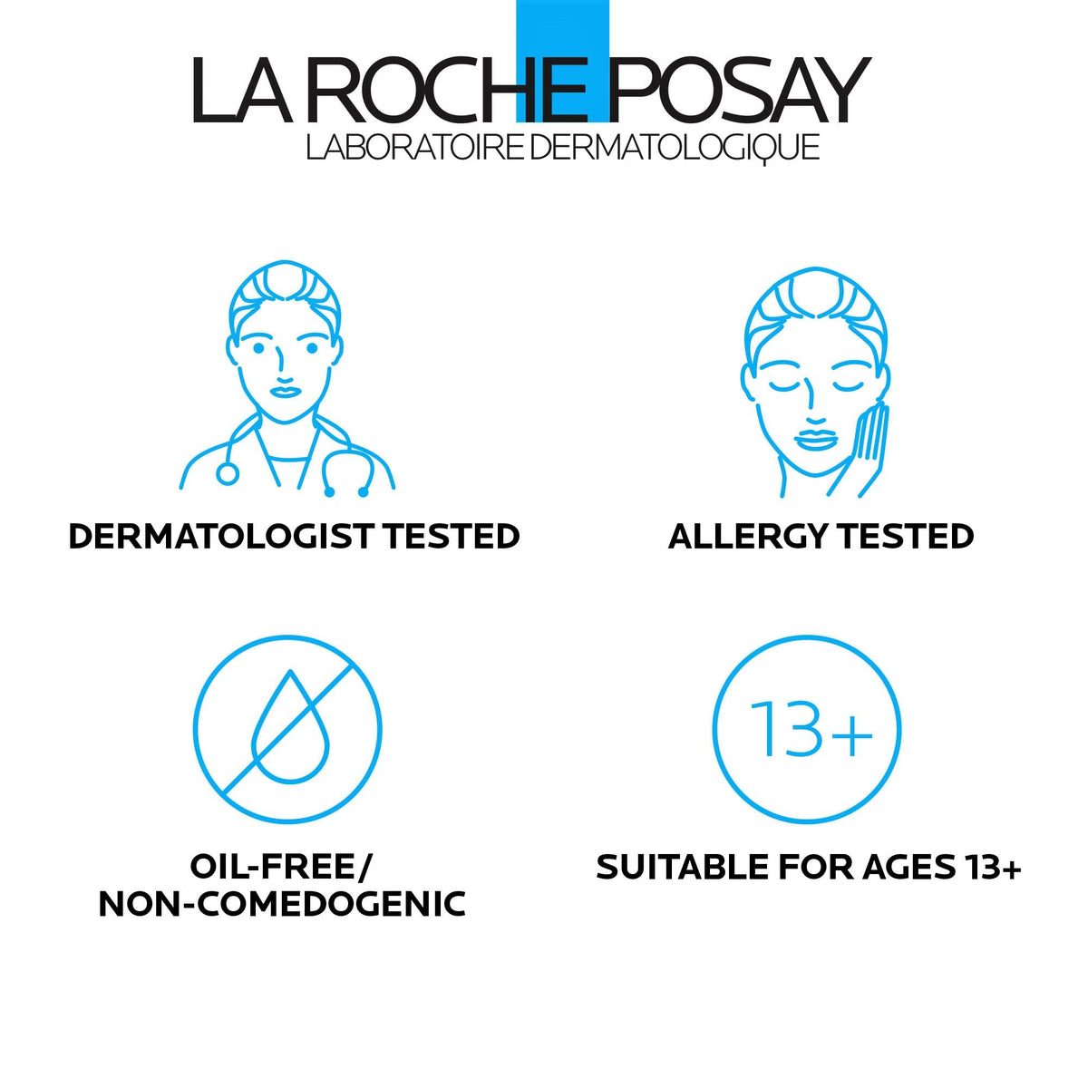 La Roche-Posay moisturizer on a hand illustrating lightweight, non-greasy feel