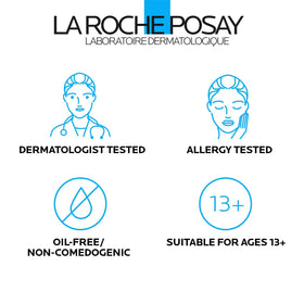 La Roche-Posay moisturizer on a hand illustrating lightweight, non-greasy feel