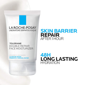 La Roche-Posay pump dispense closeup demonstrating controlled application and hygienic usage