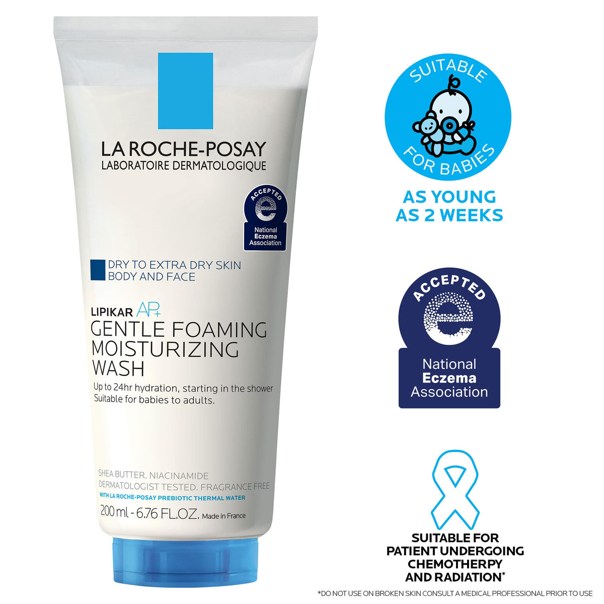 La Roche-Posay used during child bath time demonstrating gentle cleansing and comfort benefit