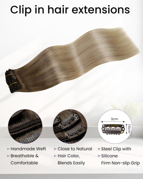 LaaVoo weft texture close-up showing Remy hair smoothness benefit