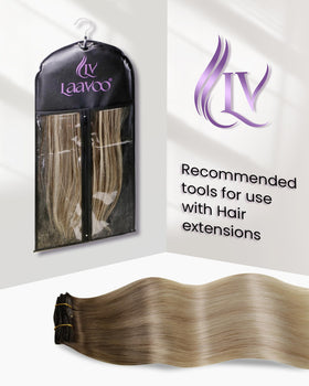 LaaVoo 18-inch hair measure showing true-to-length confidence benefit