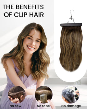 LaaVoo blend with natural hair side profile showing seamless integration