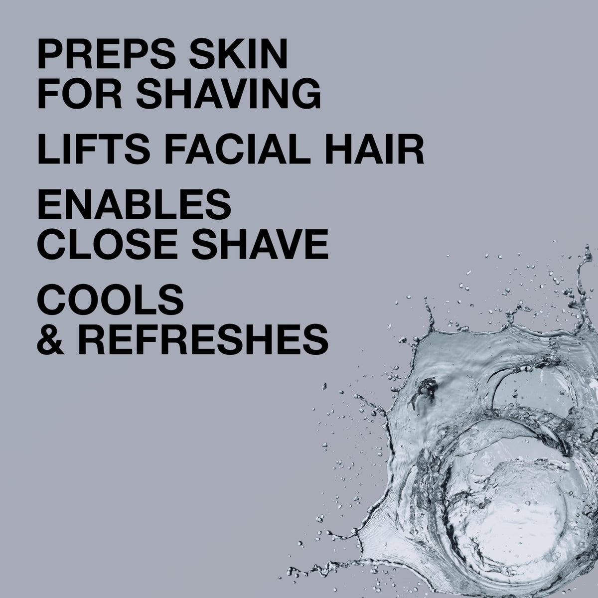 Lab Series application on beard being applied for smoother electric shave