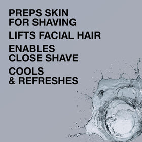 Lab Series application on beard being applied for smoother electric shave