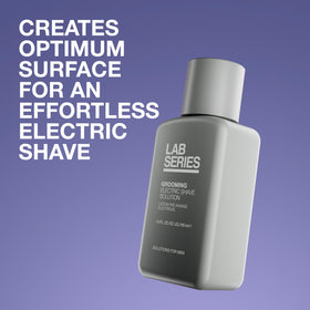 Lab Series lotion texture close-up displaying lightweight liquid and easy spread