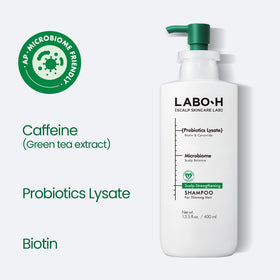 LABO-H rich creamy lather texture demonstrating gentle, hydrating cleanse benefit