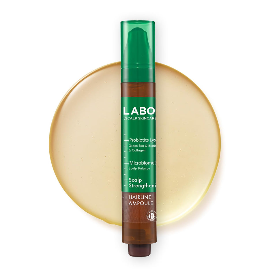 LABO-H front packaging showing roll-on bottle and label, clear branding and travel-ready benefit