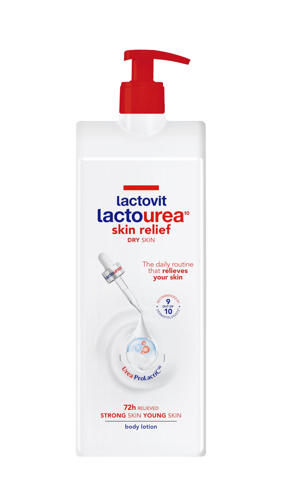 Lactovit Lactourea front view of 1000ml bottle showing packaging and size benefit