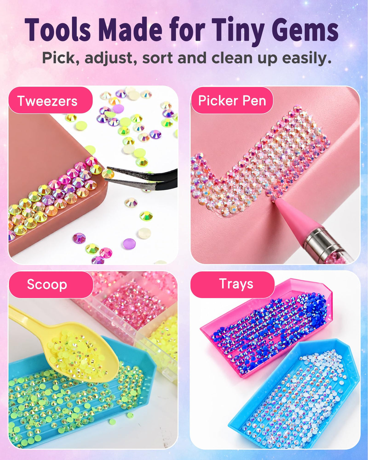Lacuewa rhinestones beside a coin for size comparison and placement accuracy