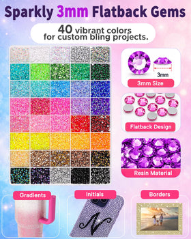 Lacuewa included B7000 glue and placement tools arranged for quick crafting