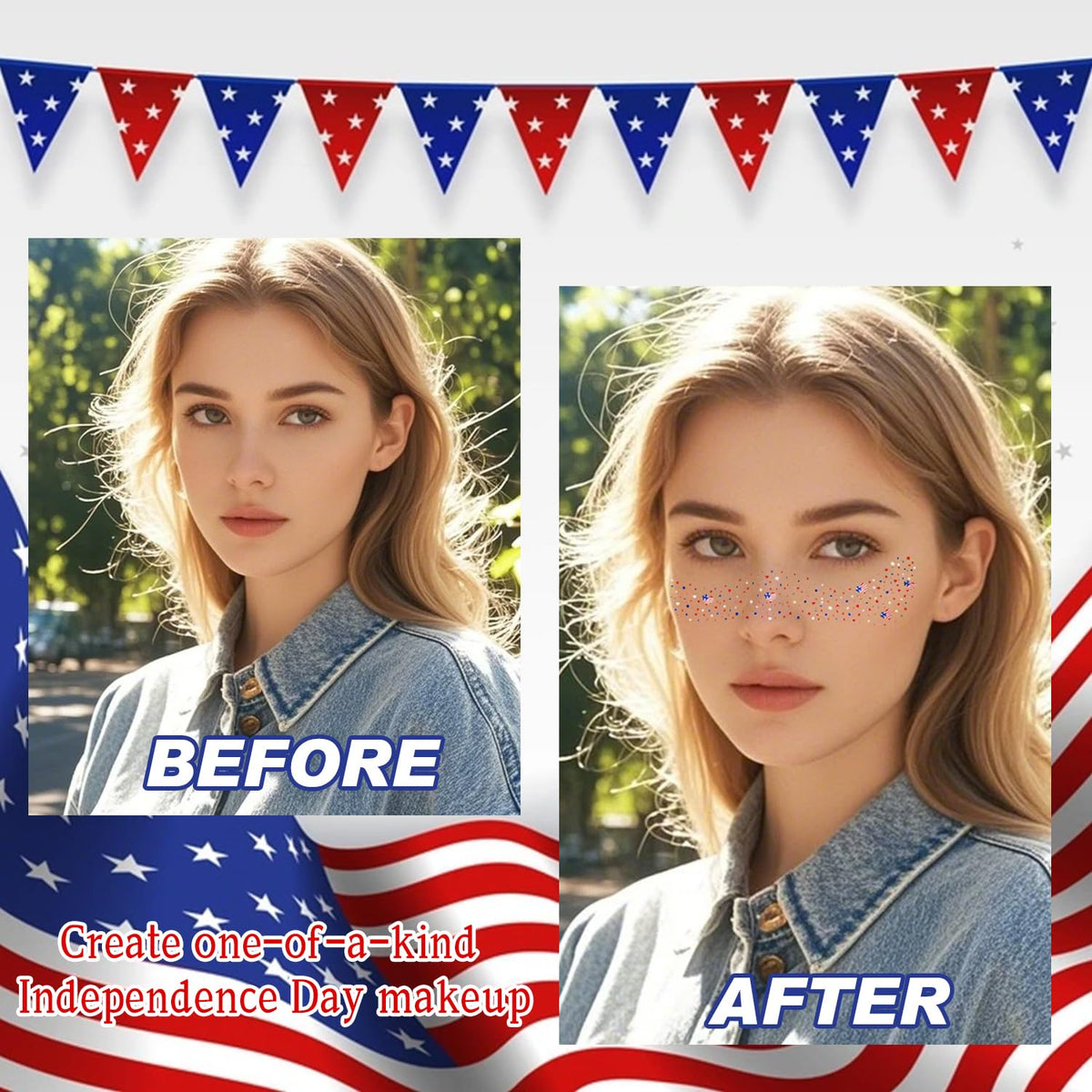 LADDYFOX application demo on cheek showing quick press-and-peel benefit