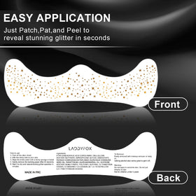 LADDYFOX application step showing wetting backing for fast secure adhesion