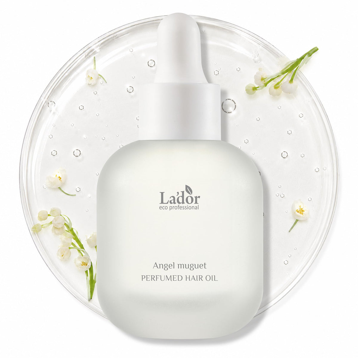 LA'DOR front packaging bottle showing elegant label and compact size benefit