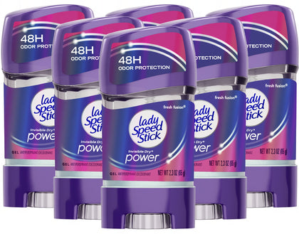 Lady Speed Stick front packaging showing label and Fresh Fusion benefit