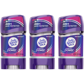 Lady Speed Stick front packaging showing label and Fresh Fusion benefit