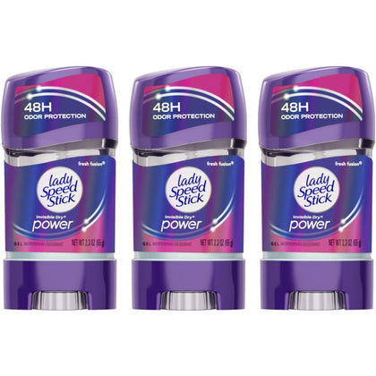 Lady Speed Stick front packaging showing label and Fresh Fusion benefit