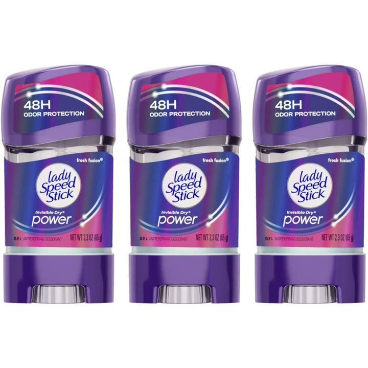 Lady Speed Stick front packaging showing label and Fresh Fusion benefit