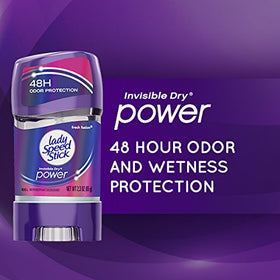 Lady Speed Stick clear gel texture close-up highlighting smooth application
