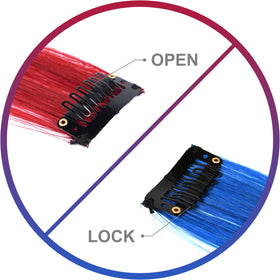 LADYAMZ extension held beside hand to show 22-inch length and trimming option