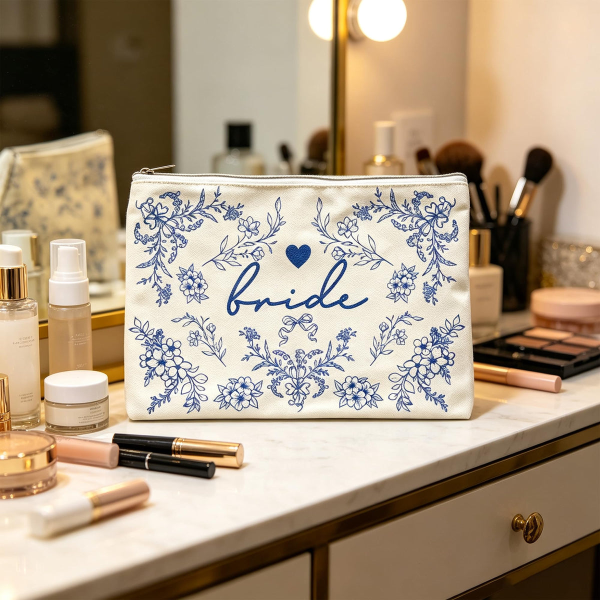 LADY&HOME interior filled with cosmetics demonstrating roomy storage benefit